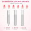 Derlaier Nano Glass Nail File 3 Pack, Professional Manicure Pedicure