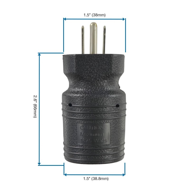 Conntek NEMA 5 15P to 5 15 20R Electrical Plug
