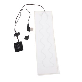 OATIPHO USB Heated Neckerchief Warmer Carbon Fiber Heating Pad for Lightweight Durable Scarf Heater for Winter Travel and Outdoor Use