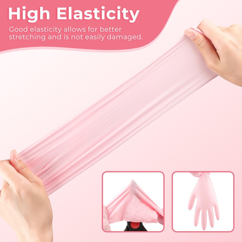 Disposable Nitrile Gloves - Pack of 50, Extended Cuff Cleaning