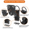 Jorohiker Stake Pocket Spare Tire Carrier with D-Ring ,Spare Tire