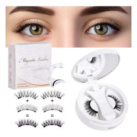 Kit De Pestañas Postizas Magnéticas Con Aplicador