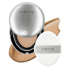 Tirtir Mask Fit Aura Silver Cushion Foundation Semi Glow Finish Natural Coverage Moisturizing Lightweight Korean 35n Walnut Full Size