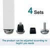 sourcingmap Adjustable Feet 20 x 20mm Inserts Furniture Table Glide