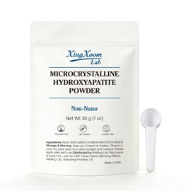 XingXoom Lab Microcrystalline Hydroxyapatite Powder (Non-Nano) – 100% Natural Tooth Powder for Gentle Enamel Care – Fluoride-Free DIY Ingredient (30g)