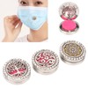 0.9in Diffuser Face Cover Clips Hollow Stainless Steel Magnetic Aromatherapy
