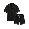 MoFiz Men's Cotton Pajama Set Sleepwear Shorts Summer Sleep Sets