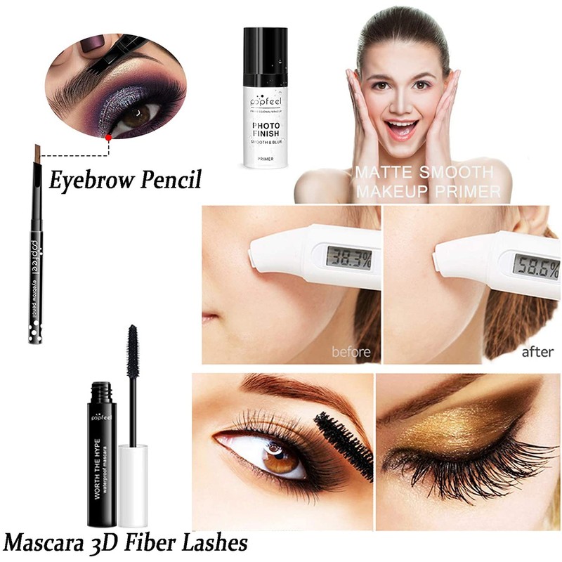 Kit de Maquillaje Profesional, Juego de Maquillaje Paleta de Sombras