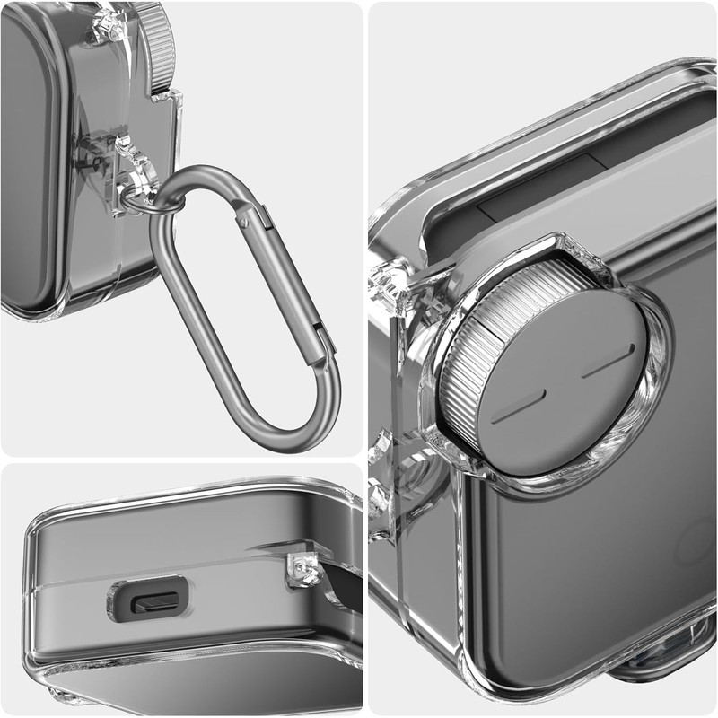 Secure Lock Clear Case Compatible with CMF by Nothing Buds