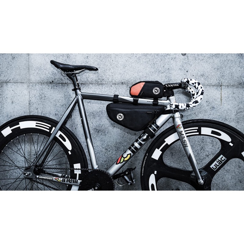 ULAC NOMADPAK: TREKKING 0.9L Top Tube Bag (Black-Orange)