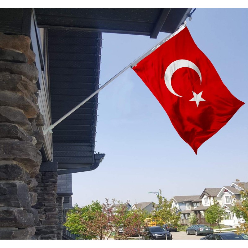 rhungift Turkey Flag Large 3x5 Ft, Moderate-Outdoor Both Sides 100D