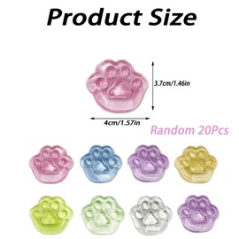 20 Pcs Taba Squishies, Taba Squishy Paw Cat's Paw Squishy Toys Kawaii Stress Reliever Anxiety Toys for Boys Girls Goodie Bag Stuffers for Toddlers