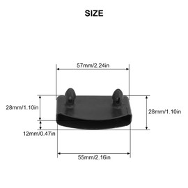 LICQIC 12 Pcs Bed Slat Caps, Bed Slats Holders, bed slats replacement, for Single, Double and King Size Beds (55 mm x 9 mm Inside)