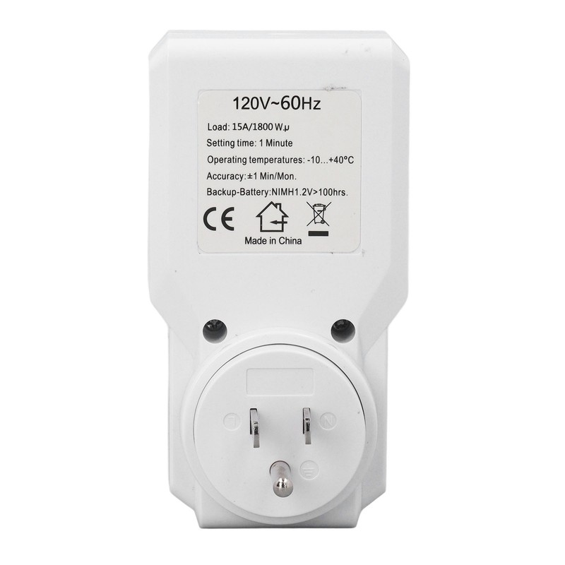 Outlet Timer Large VA Screen Multi Functional Countdown Short Cycle