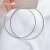 90 mm Large Hoop Earrings S925 Sterling Silver Circle Endless