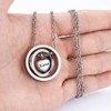 XIUDA Cremation Necklace Urn Necklace for Ashes Heart Carved Locket