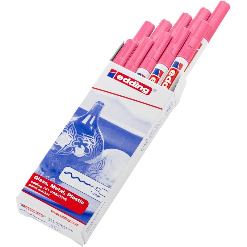 edding 751 gloss paint marker - pink - 10 paint