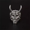 TENDER LIHOME Anillo Demonio Hannya Diablo Satán Cuernos Ajustable Calaver
