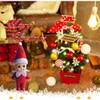 WULEEUPER Tiny Baby Elf Doll | Christmas Miniature Decoration |