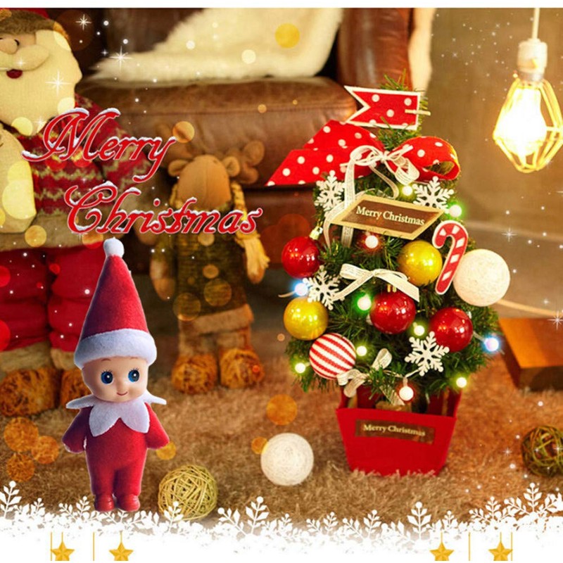 WULEEUPER Tiny Baby Elf Doll | Christmas Miniature Decoration |