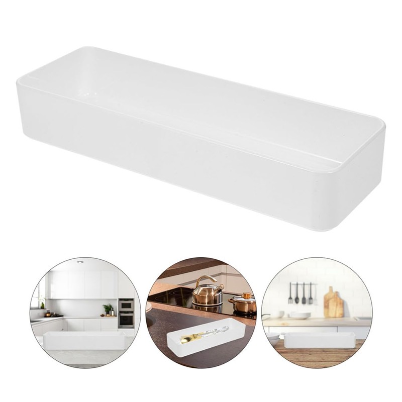 iplusmile Plastic Desk Drawer Organizers 3pcs Stackable Drawer Organizers Bins