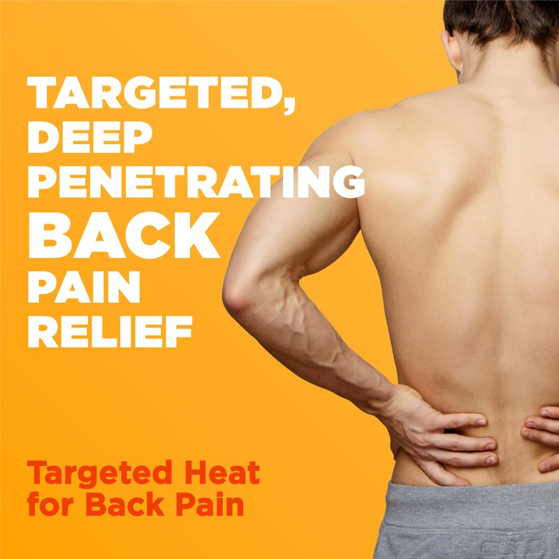 ThermaCare Advanced Back & Hip HeatWraps, Long-Lasting, Disposable Heat Therapy