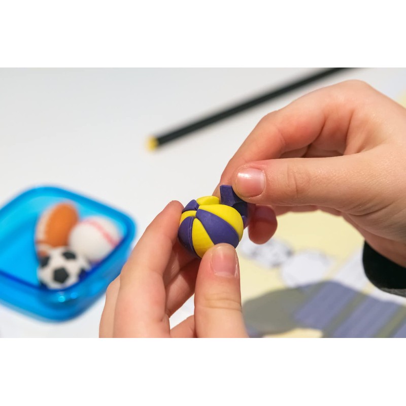 Idena 20110 Eraser in Box, 4 Balls