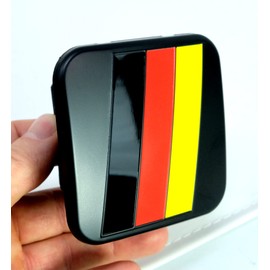 German Flag Trailer Hitch Cover Tube Plug Insert Fits 2" Receivers