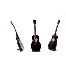 Miniature Classical Guitar XS in Various Colours Acoustic Mini Decorative Wooden Guitar 22 cm Choice of Colours Black
