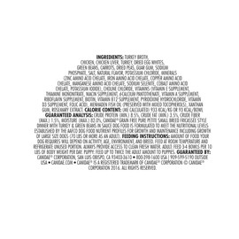 Canidae PURE Petite Limited Ingredient Premium Small Breed Wet Dog Food, Turkey and Green Beans Morsels in Sauce, 3.5 Ounce (Pack of 12), Grain Free