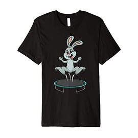 Funny Bunny T Shirt Easter Bunny Gift Trampoline Lover Party Premium T-Shirt