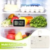 Fridge Thermometer, 2 Pack Digital LCD Display Refrigerator Thermometer Readable