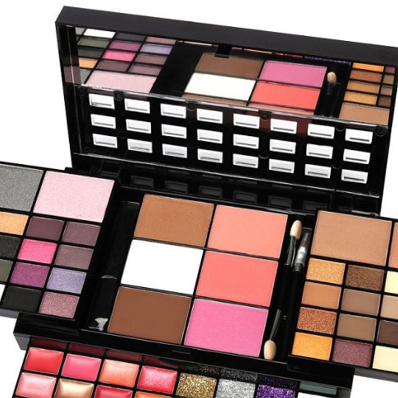 74 Colors Eye Shadow Kit Lip Gloss Eyeshadow Blusher High