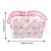 Arvintas Quilted Makeup Bag, Cute Pouch Travel Toiletry Period Bag,