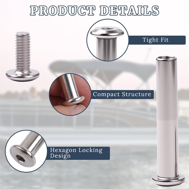 Top Connector Bracket Mounting Bolt Replacement Compatible with Bennington SS