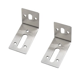 2Pcs Corner Braces,Stainless Steel Corner Bracket,Heavy Duty Angle Brace,L-Shaped Brackets for Furniture Fastener Hardware(59*83*45mm) Sliver