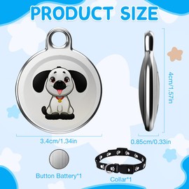 WDKXCN Mini GPS Tracker Dog Cat Dog Tracker GPS Without ABO, IP65 Waterproof Cat Tracker, Pet Tracker for Cats, Dogs, Key Buckle, Backpack, Real-time Location Tracking