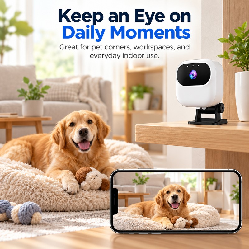 Mini WiFi Security Camera for Home Monitoring – 1080P HD