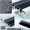 AILEADING Ceiling Curtain Track Wall Mounted Metal Curtain Rod with