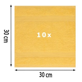 Betz Flannels Premium 100% Cotton Flannel Set Size 30 x 30 cm, Set of 10, 30 x 30 cm