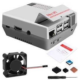 GeeekPi Raspberry Pi 3B+ Case, Raspberry Pi Case with Fan, Retro Gaming Nes3Pi Case with Cooling Fan, Raspberry Pi Heatsinks for Raspberry Pi 2B/3B/3B+