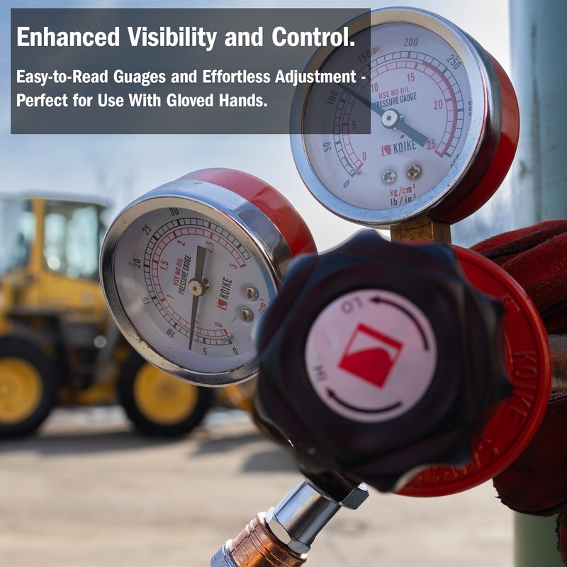 Koike Medium-Duty Propane Regulator, CGA-510 Connection