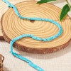 1Strand Rectangle Synthetic Turquoise Beads 2 Hole Gemstone Tila Beads