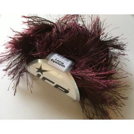 Ice 38Yd Dark Maroon Extra Long Eyelash Yarn #13272 Ice Luxurious Fun Fur 50gram