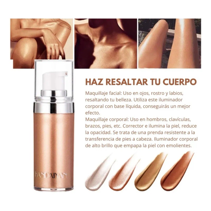 Base Maquillaje Cobertura Polvo Estrellas Bronceador Coreano