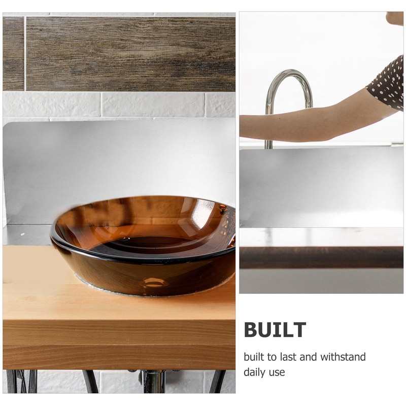 2PCS Sink Splashback Kitchen Sink Splash Guard Sink Water Splash
