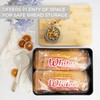 ZICOTO Beautiful Bread Box With Wooden Lid For Your Kitchen