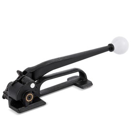 Flyrivergo Steel Strapping Tensioner for 1/2" to 3/4" Width Strapping, Steel Banding Strapping Tool for 0.3-0.4mm Thickness, Heavy-Duty Manual Tool Banding Kit