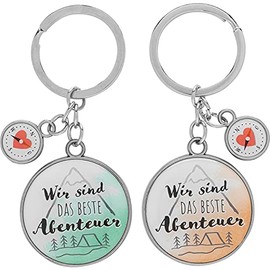 GRUSS & CO Couple Keyring "Wir sind das beste Abenteer: Wir gehören zusammen!"