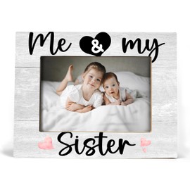XDFVL Me & My Sister Picture Frame, Gifts for Sister, Big Sister Gifts for Girls, Best Friend Picture Frame, Sister Gifts, Baby Girl Nursery Decor, Nursery Decor, Photo Frame 8x10